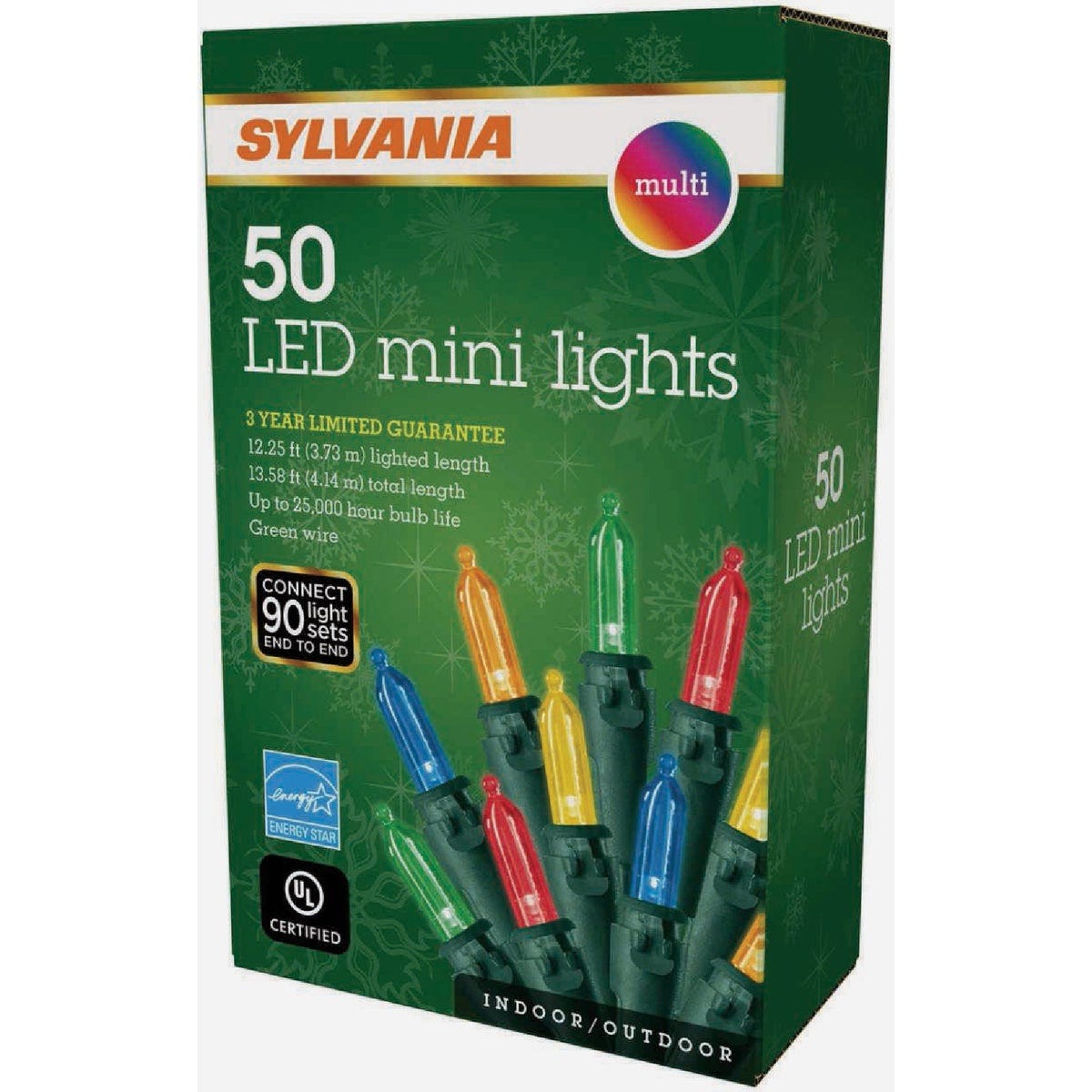 Sylvania Multi 50-Bulb Mini LED String Light Set
