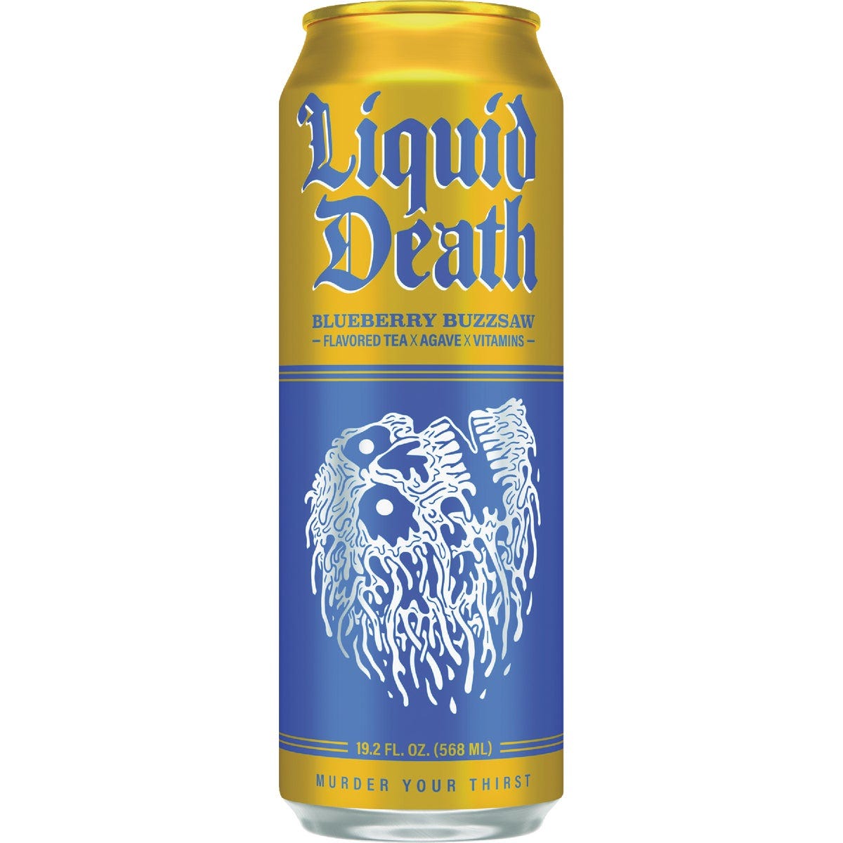 Liquid Death 19.2 Oz. Blueberry Buzzsaw Tea Liquid Death 19.2 Oz. Blueberry Buzzsaw Tea