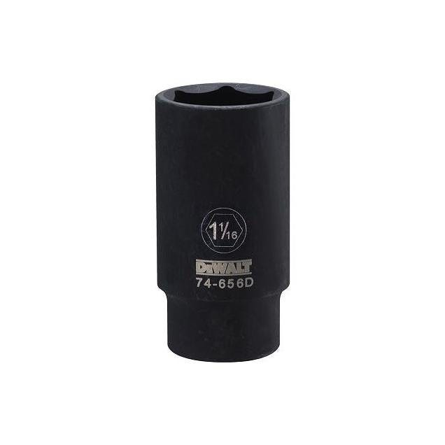DEWALT 1/2 In. Drive 1-1/16 In. 6-Point Deep Standard Impact Socket