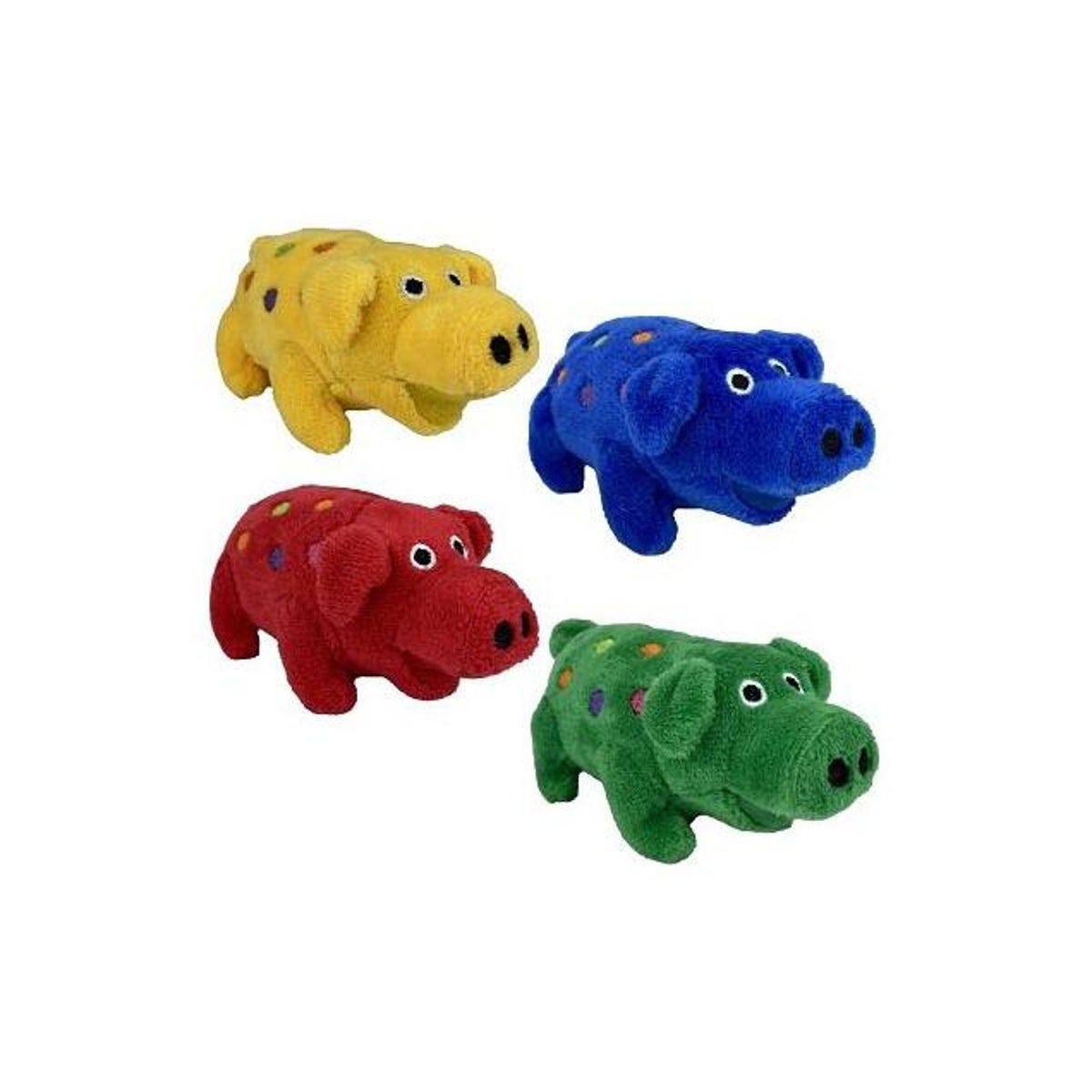 Multipet Minipet 4 In. Squeaky Plush Pig-Shape Dog Toys Multipet Minipet 4 In. Squeaky Plush Pig-Shape Dog Toys