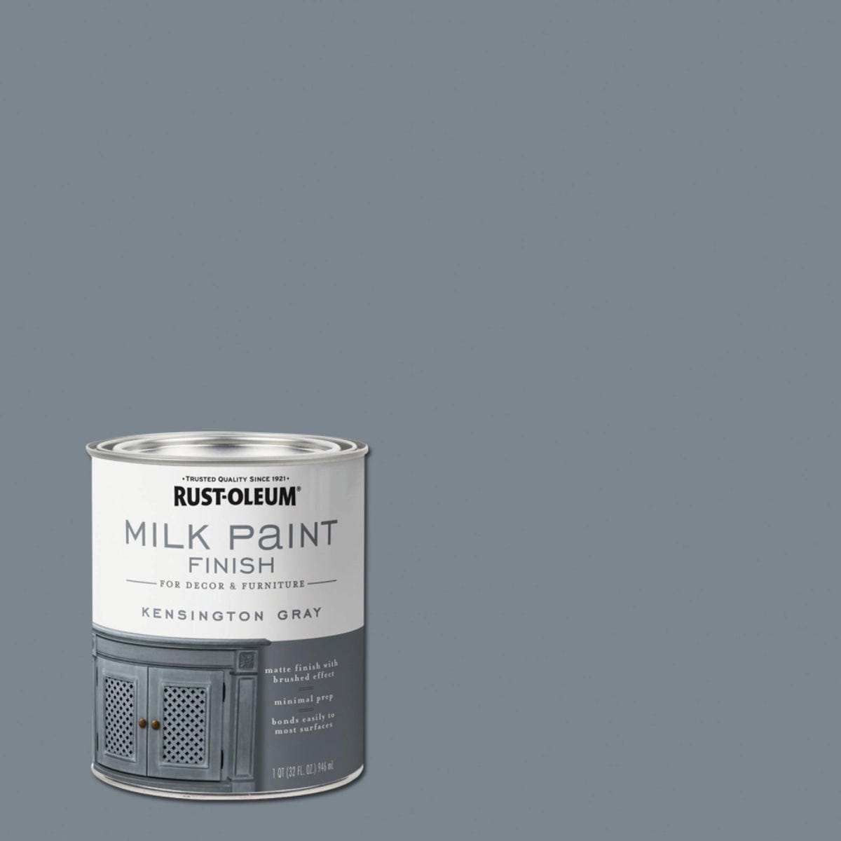 Rust-Oleum Qt. Kensington Gray Milk Paint Rust-Oleum Qt. Kensington Gray Milk Paint