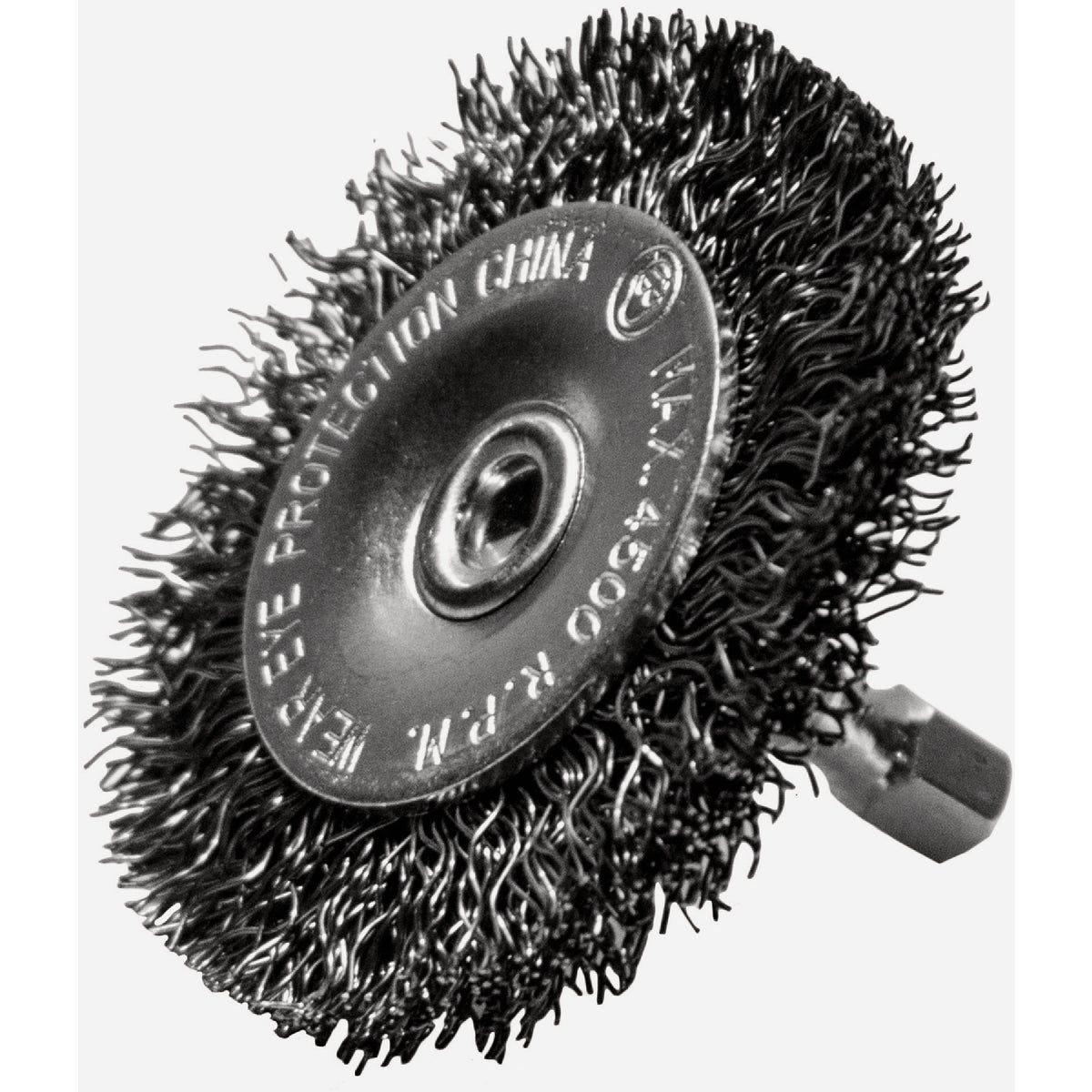 Century Drill & Tool 4 In. Coarse Crimped Radial Wire Brush