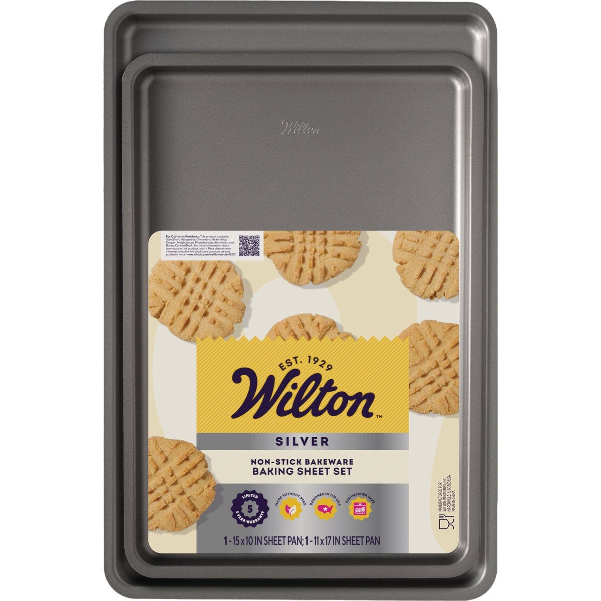 Wilton Silver Non-Stick Baking Sheet Set (2-Piece) - photo 2 Wilton Silver Non-Stick Baking Sheet Set (2-Piece) - photo 2
