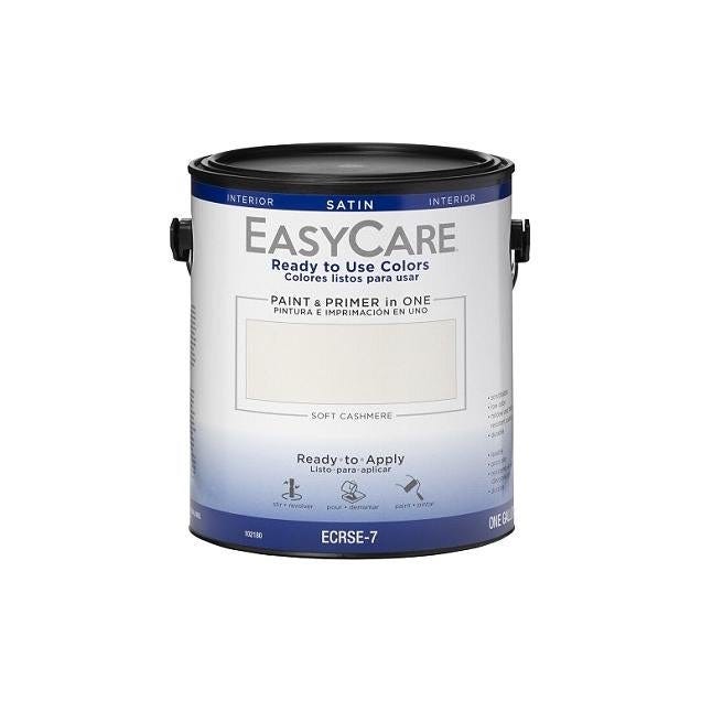 EasyCare Ready to Use Colors 1 Gal. Interior Satin Latex Paint & Primer, Soft Cashmere EasyCare Ready to Use Colors 1 Gal. Interior Satin Latex Paint & Primer, Soft Cashmere
