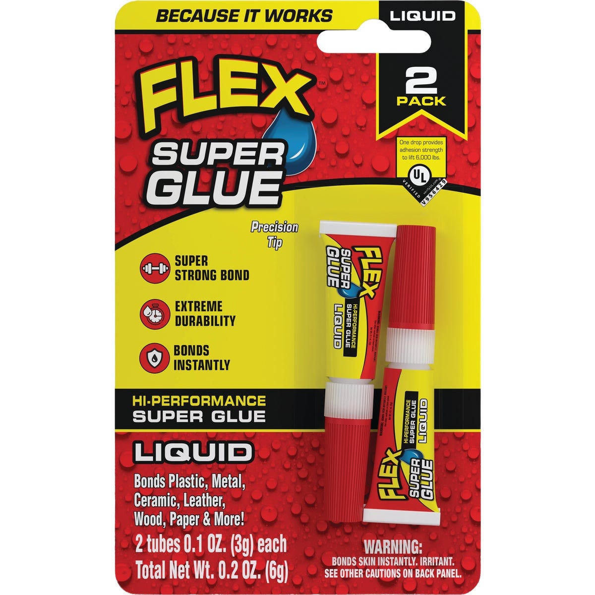 Flex 0.1 Oz. Liquid Super Glue (2-Pack) Flex 0.1 Oz. Liquid Super Glue (2-Pack)
