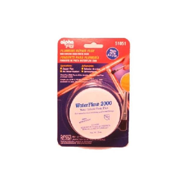 Alpha Metals 2 Oz. Water-Soluble Plumbing Solder Flux with Brush