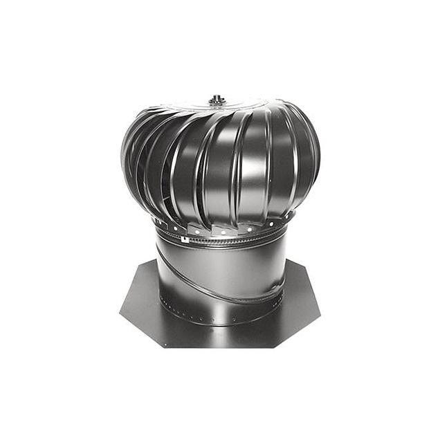 Lomanco 14 In. Black Aluminum Turbine Ventilator Lomanco 14 In. Black Aluminum Turbine Ventilator