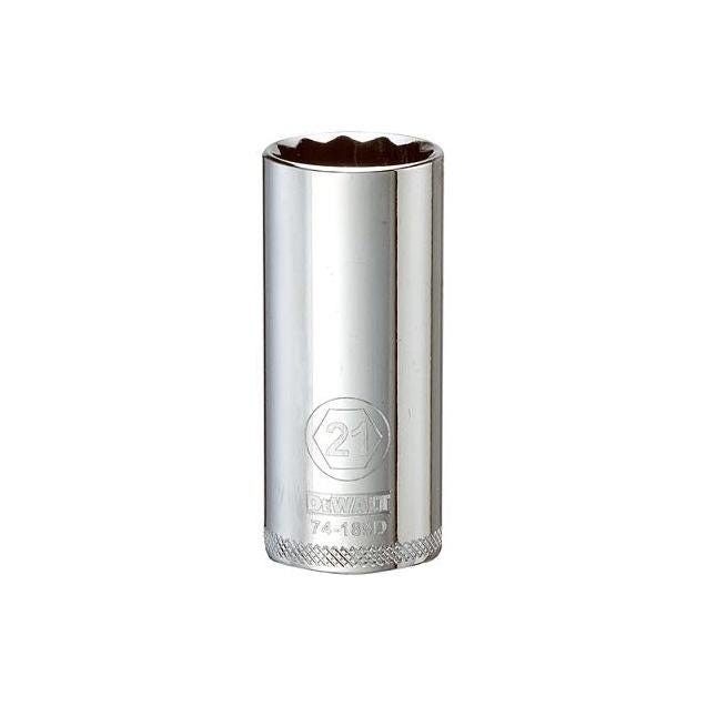 DeWalt 3/8 In. Drive 21mm 12-Point Deep Metric Socket