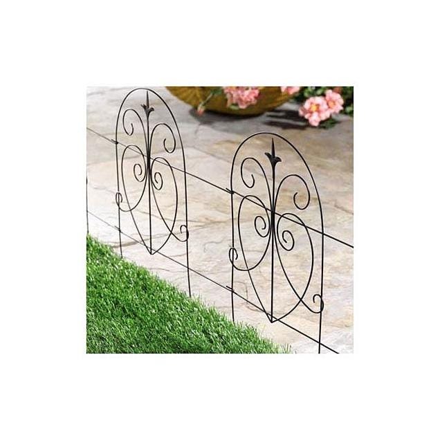 Panacea Products 18 In. x 8 Ft. Black Romantic-Style Garden Fence - photo 4 Panacea Products 18 In. x 8 Ft. Black Romantic-Style Garden Fence - photo 4