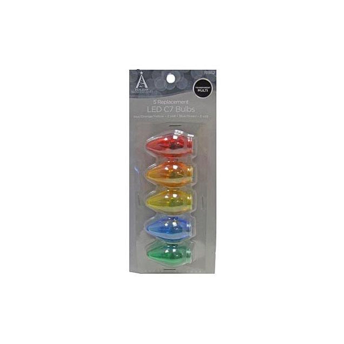 Holiday Wonderland C7 Multi-Color Christmas Lights LED Replacement Bulb (5-Pack) - photo 2 Holiday Wonderland C7 Multi-Color Christmas Lights LED Replacement Bulb (5-Pack) - photo 2