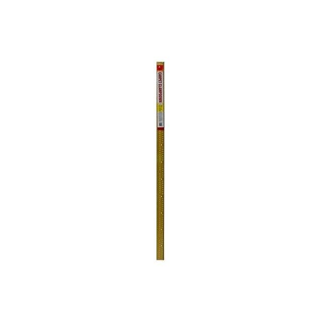 Frost King Satin Gold Fluted 1-3/8 In. x 72 In. Carpet Clampdown with Teeth Frost King Satin Gold Fluted 1-3/8 In. x 72 In. Carpet Clampdown with Teeth