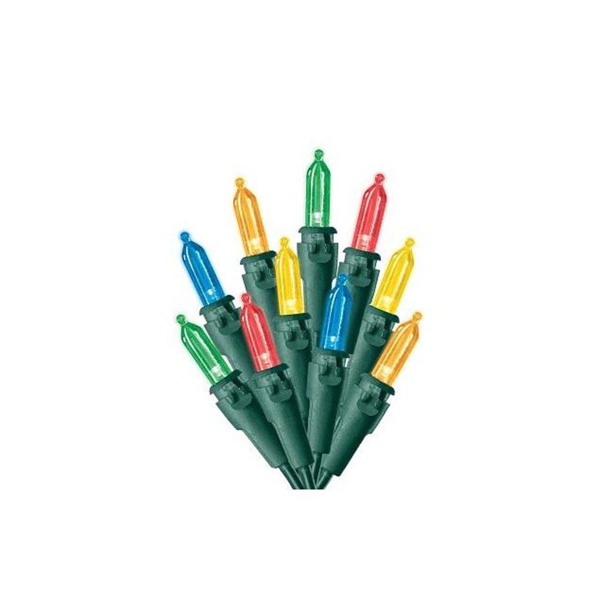 Sylvania Multi Color 50-Bulb Timer/Battery Operated LED Mini Christmas String Lights Sylvania Multi Color 50-Bulb Timer/Battery Operated LED Mini Christmas String Lights