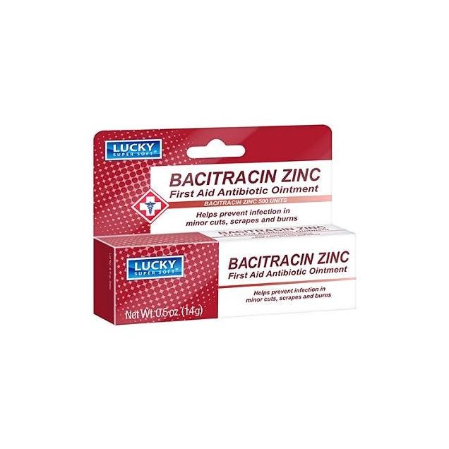 Lucky Super Soft 0.5 Oz. Bacitracin Zinc First Aid Antibiotic Ointment