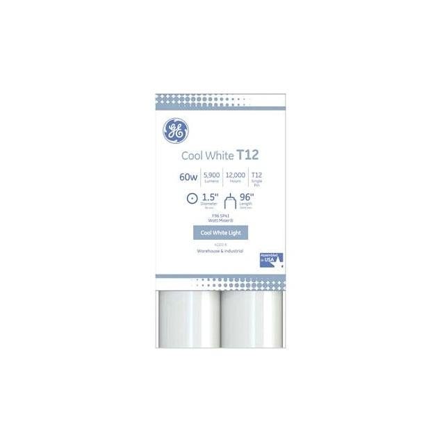 GE 2-Pack Cool White Fluorescent Linear Tube Light Bulb GE 2-Pack Cool White Fluorescent Linear Tube Light Bulb
