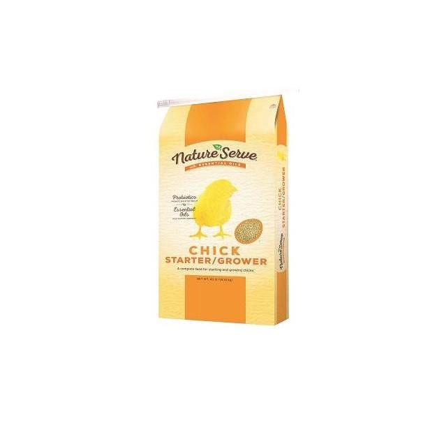 NatureServe 40 Lb. Chick Starter Grower Feed with Essential Oils NatureServe 40 Lb. Chick Starter Grower Feed with Essential Oils