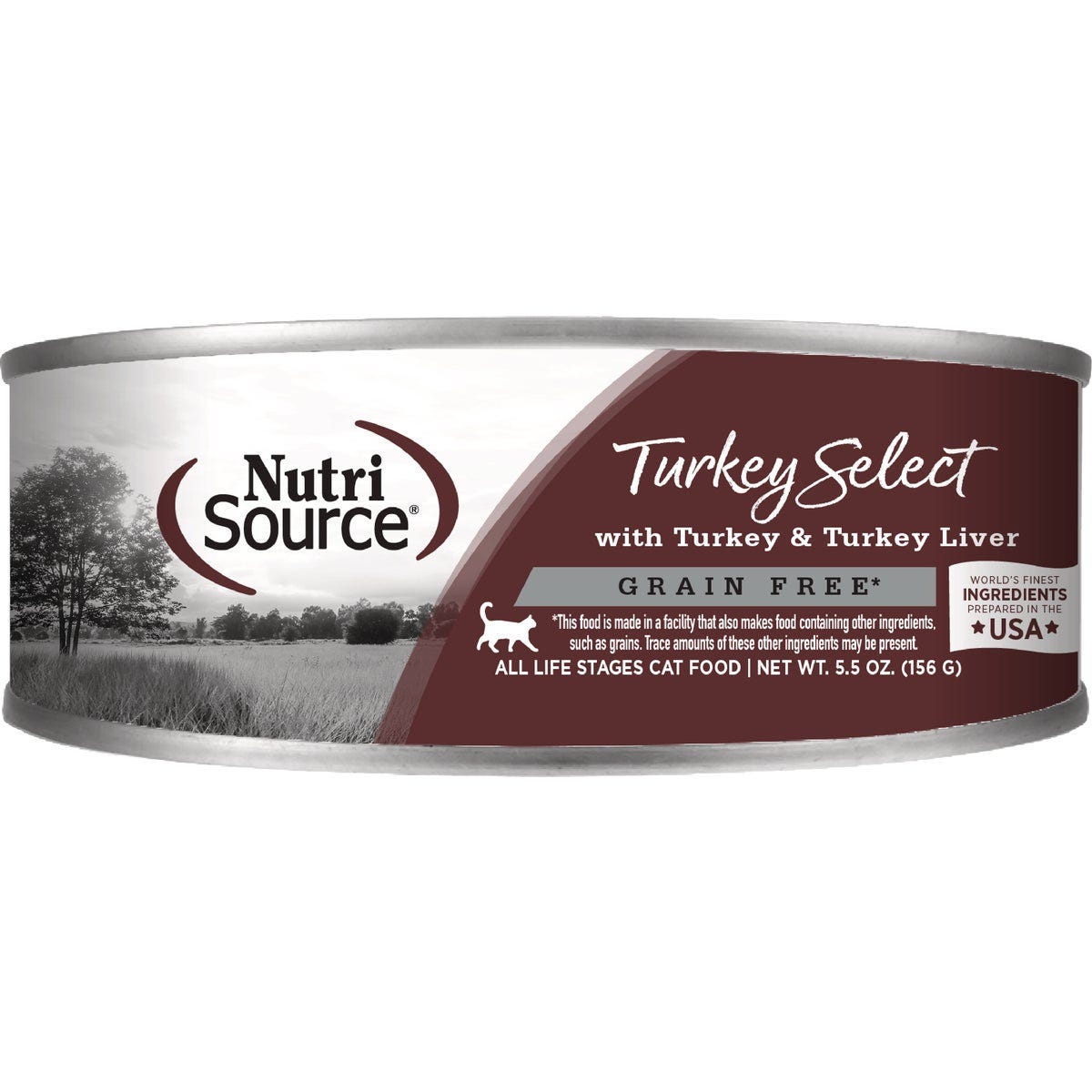 NutriSource 5.5 Oz. Turkey & Turkey Liver Select Grain Free Wet Cat Food
