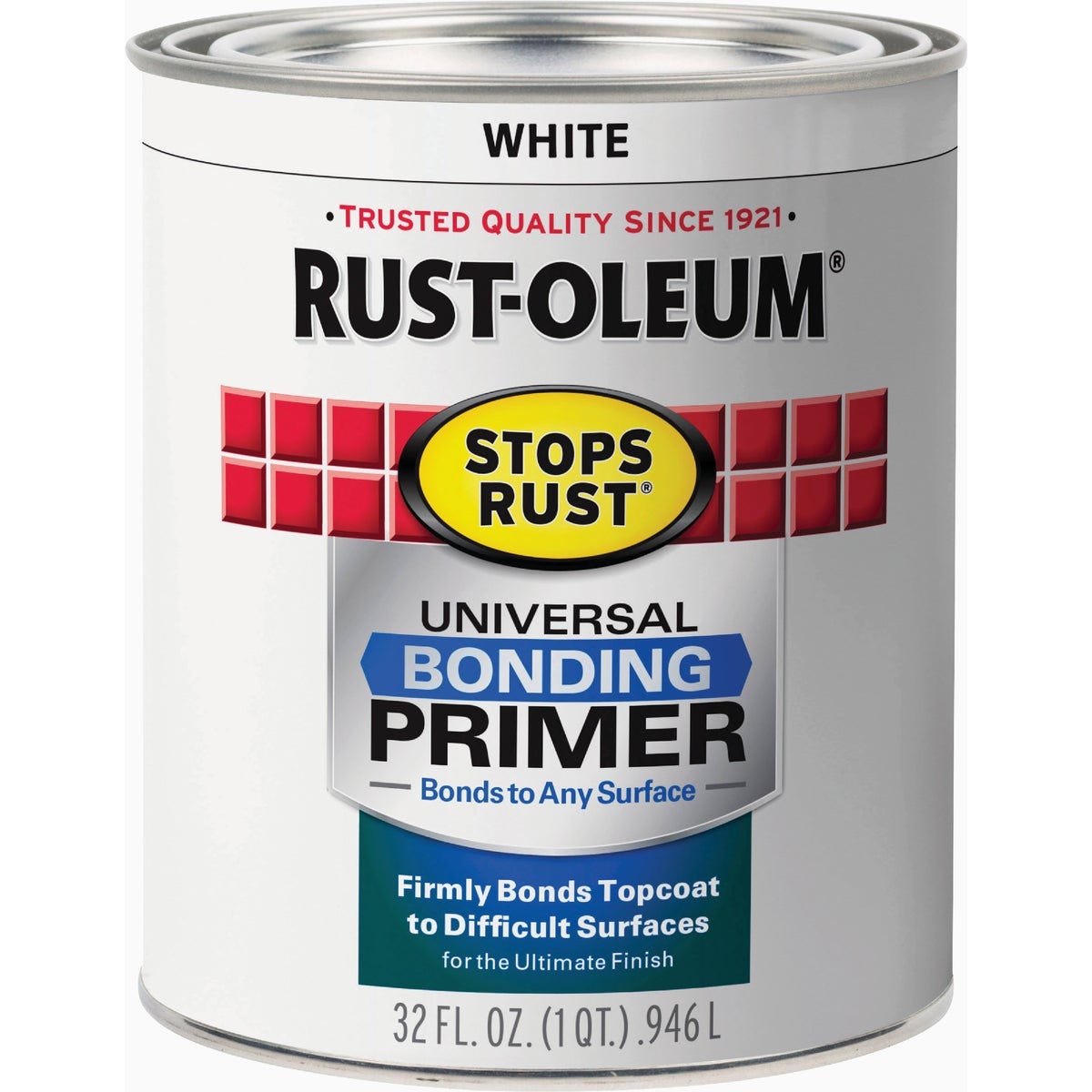 Rust-Oleum Stops Rust Flat White 1 Qt. Universal Bonding Primer - photo 2 Rust-Oleum Stops Rust Flat White 1 Qt. Universal Bonding Primer - photo 2