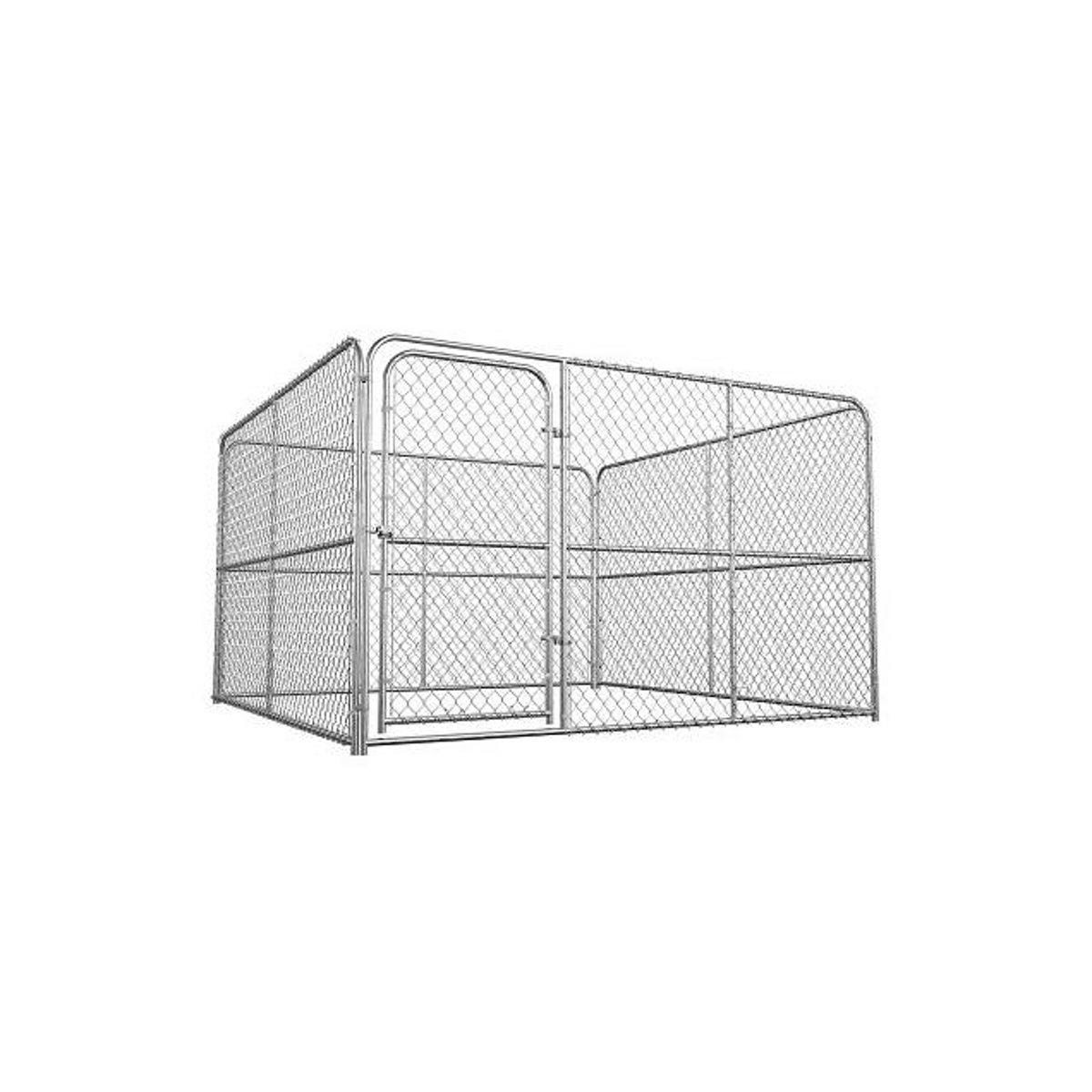 Pet Essentials 10 Ft. x 10 Ft. x 6 Ft. Chain Link Outdoor Pet Kennel