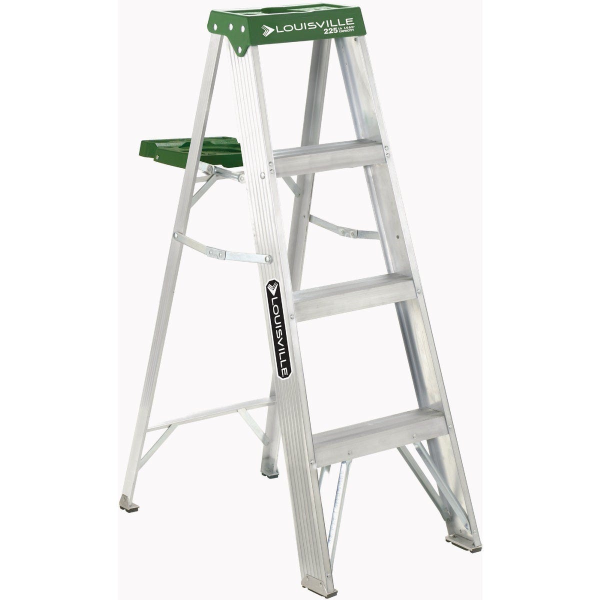 Louisville Ladder 4' Aluminum Step Ladder, Type II, 225 Lb. Louisville Ladder 4' Aluminum Step Ladder, Type II, 225 Lb.
