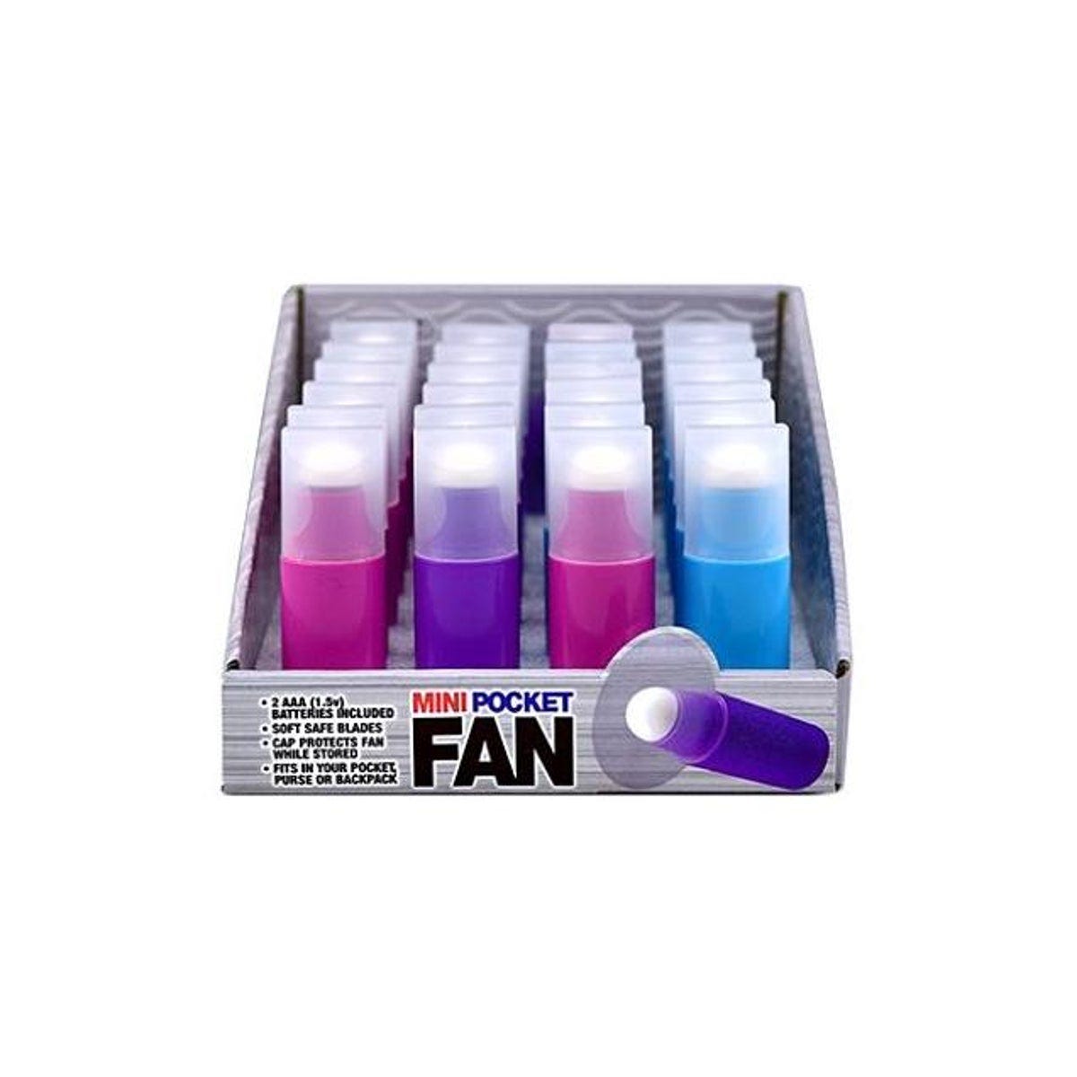 Shawshank Ledz Battery Operated Mini Pocket Fan, Assorted Colors Shawshank Ledz Battery Operated Mini Pocket Fan, Assorted Colors