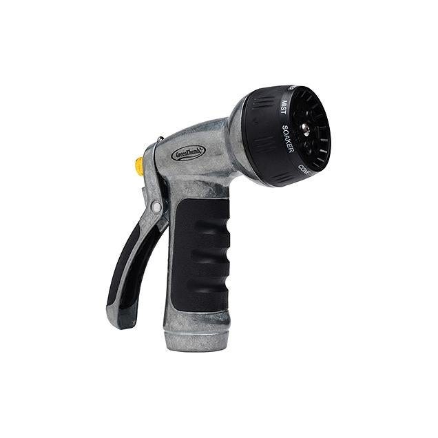 7-Pattern Heavy-Duty Metal Adjustable Hose Nozzle 7-Pattern Heavy-Duty Metal Adjustable Hose Nozzle
