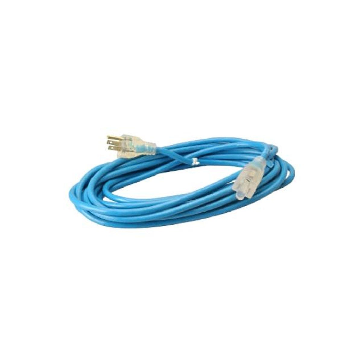 Master Electrician 25 Ft. 16/3 SJTW Blue Lighted End All-Weather Extension Cord
