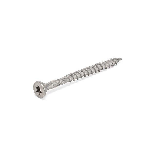 Hillman 3 In. x #10 25-Pack Flat Countersunk Head Stainless Steel Power Pro Exterior Wood Screws