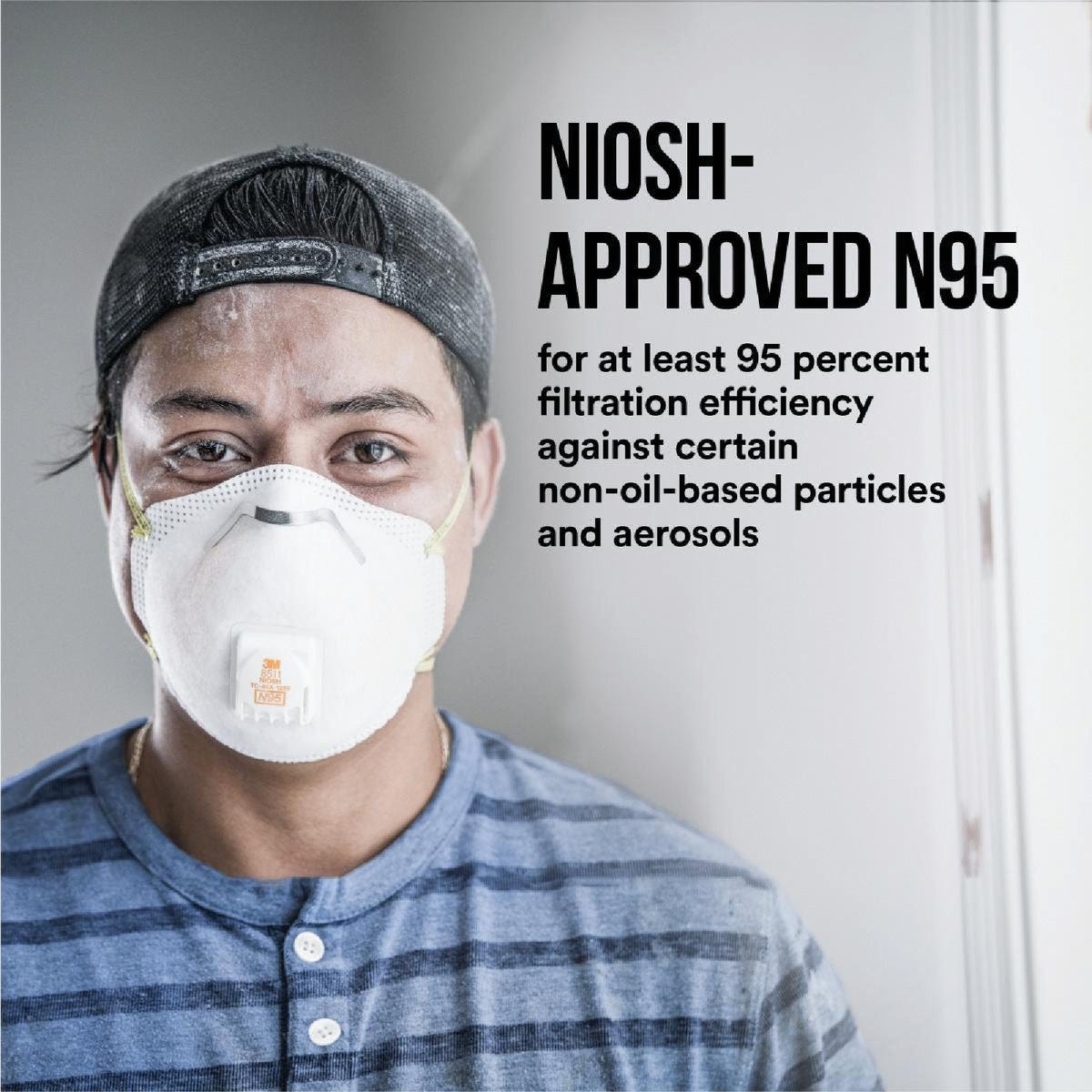 3M N95 Cool Flow Valve Respirator for Paint Prep - photo 6