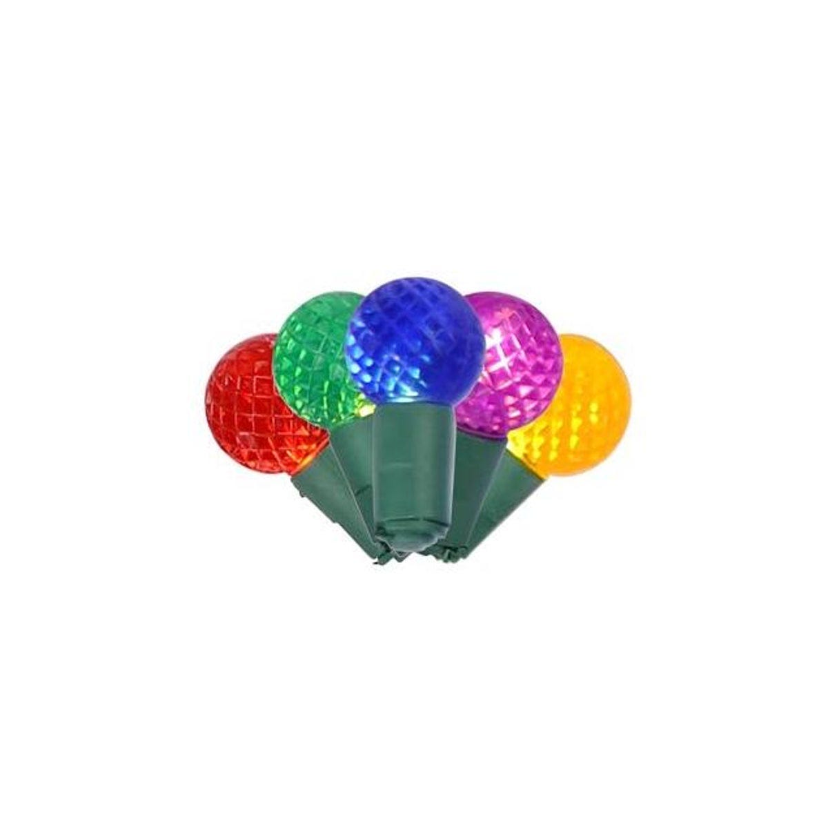 Holiday Bright Lights Multi Color 50-Bulb Battery Operated G12 Commercial Christmas String Lights Holiday Bright Lights Multi Color 50-Bulb Battery Operated G12 Commercial Christmas String Lights