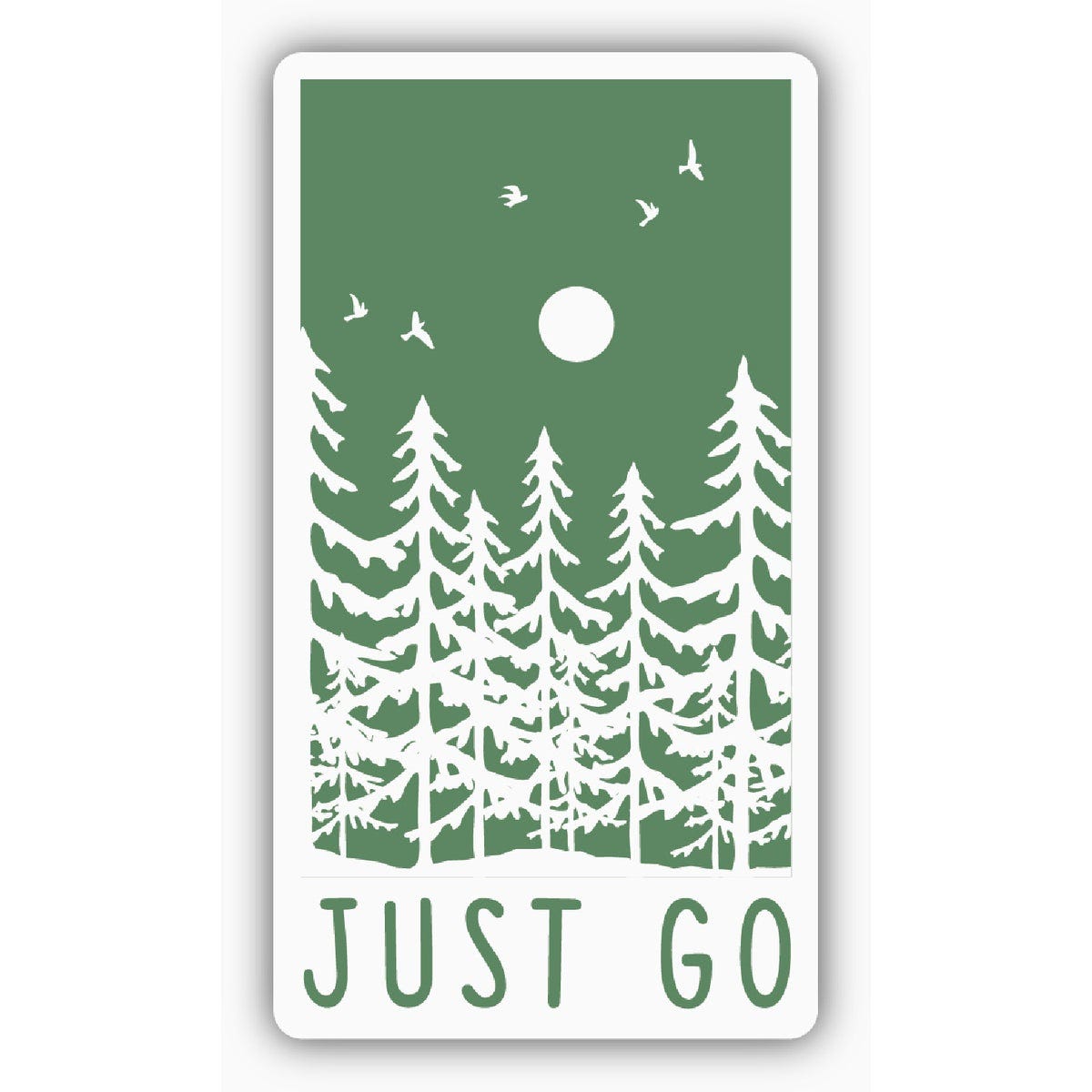 Stickers Northwest Just Go Trees Sticker- Stickers Northwest Just Go Trees Sticker-