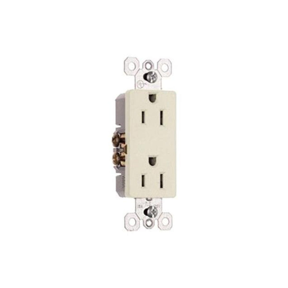 Legrand Pass & Seymour 15A 125V 2-Pole Premium Outlet, Light Almond (10-Pack) Legrand Pass & Seymour 15A 125V 2-Pole Premium Outlet, Light Almond (10-Pack)