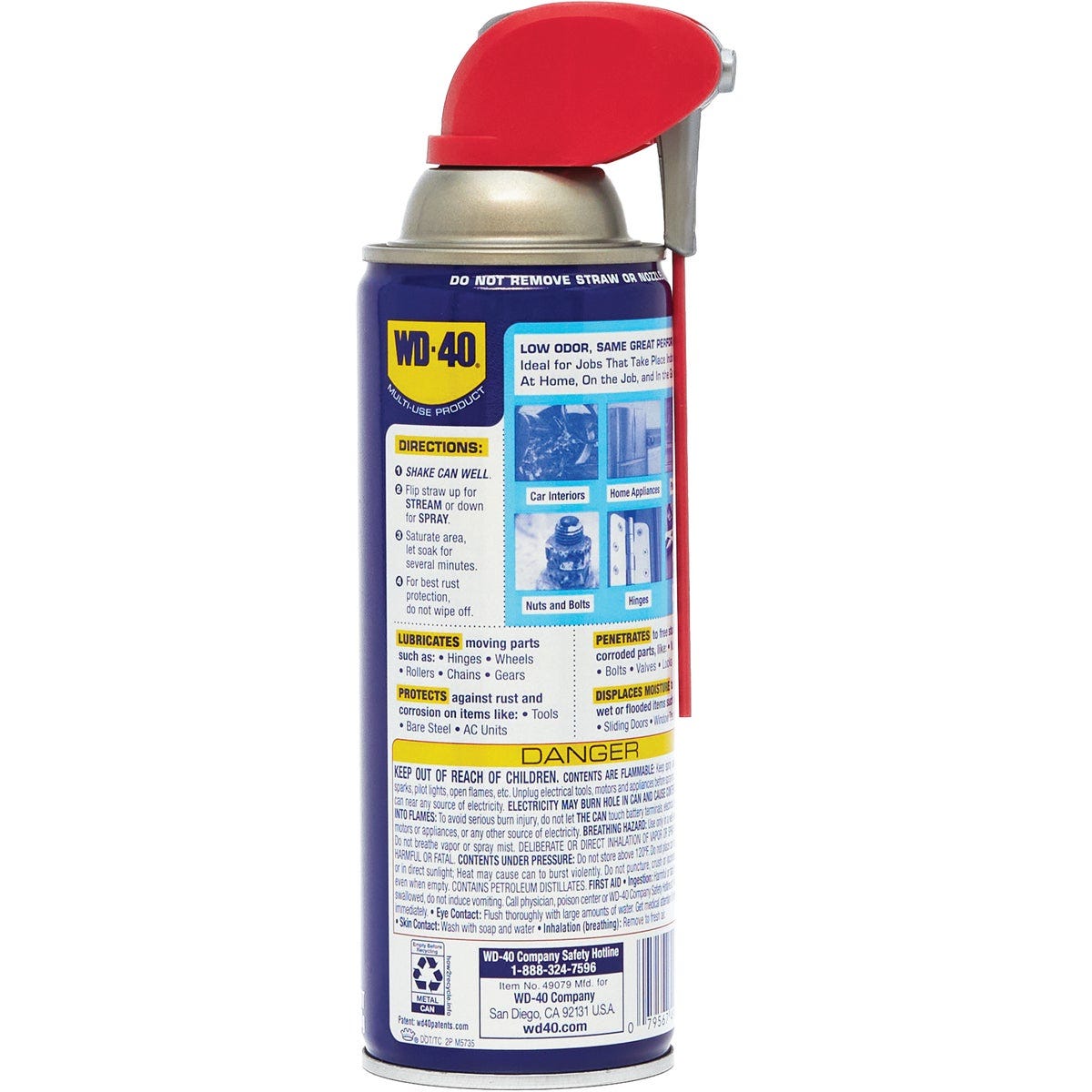 WD-40 12 Oz. Low Odor Lubricant with Smart Straw - photo 2