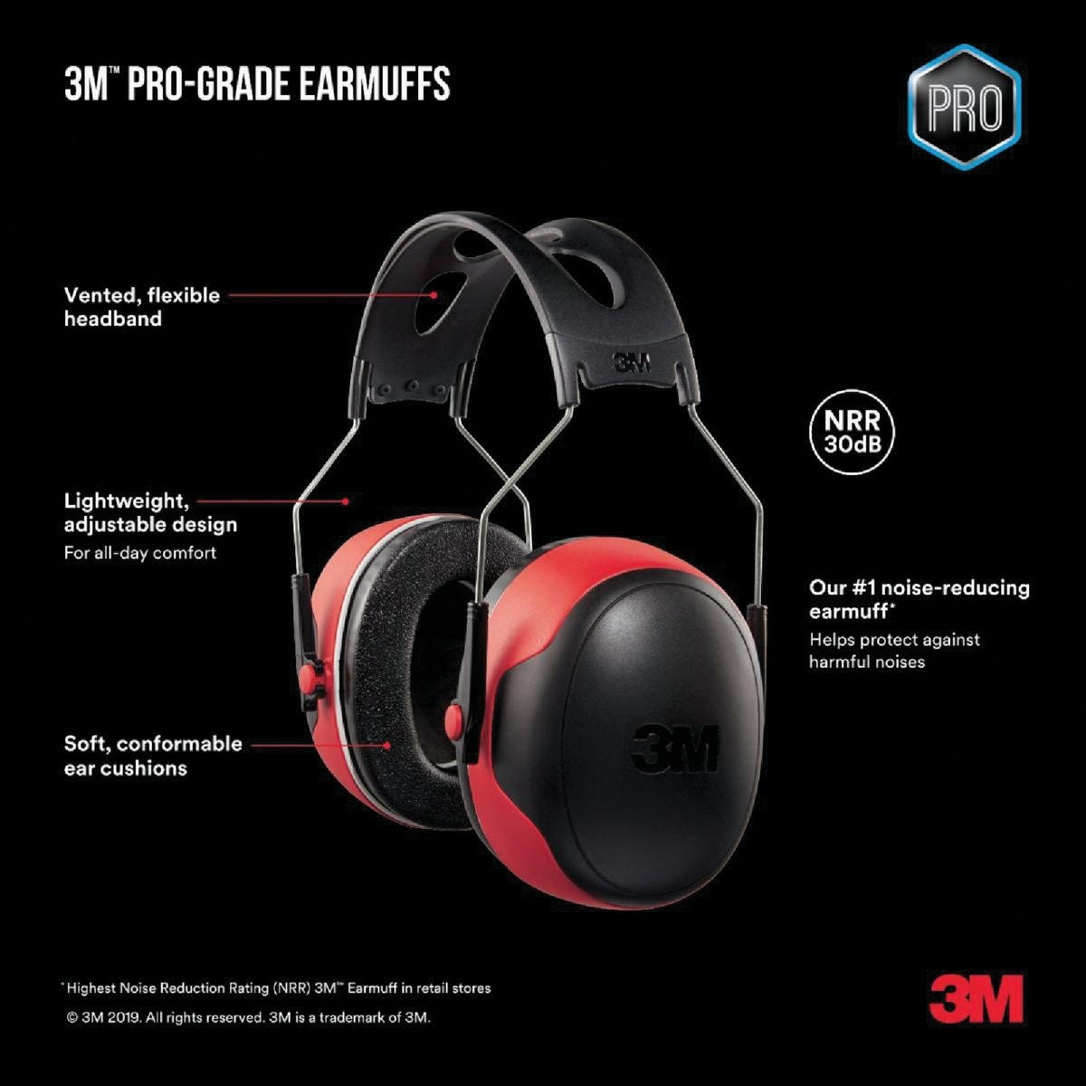 3M Pro-Grade 30 dB NRR Earmuff - photo 5