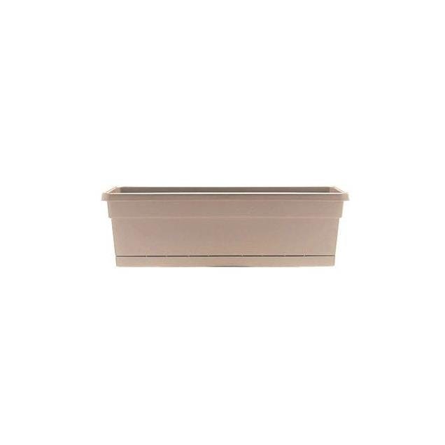 Southern Patio 24 In. Taupe Poly Resin Window Box Planter