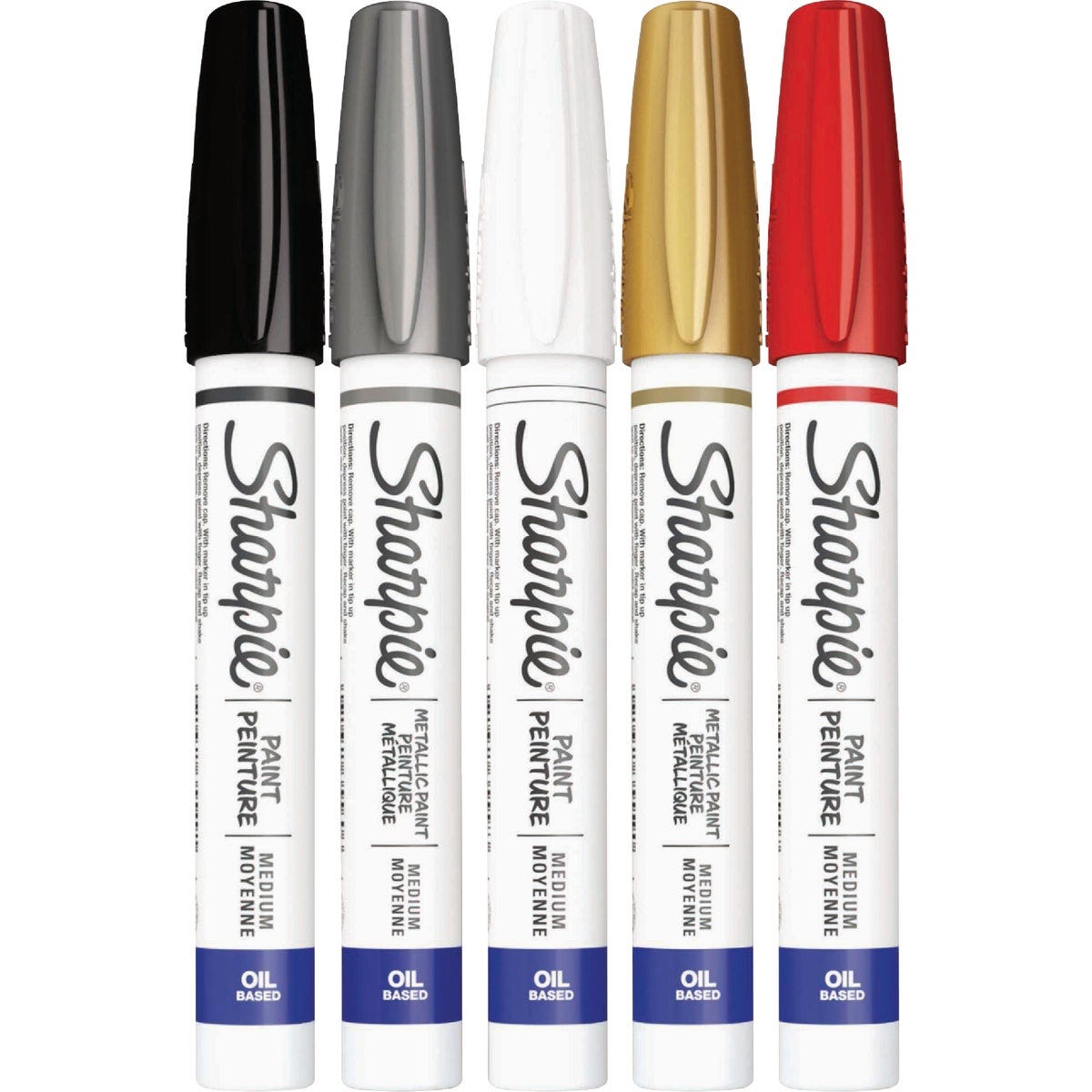 Sharpie Assorted Metallic Medium Point Oil-Based Paint Marker (5-Pack)