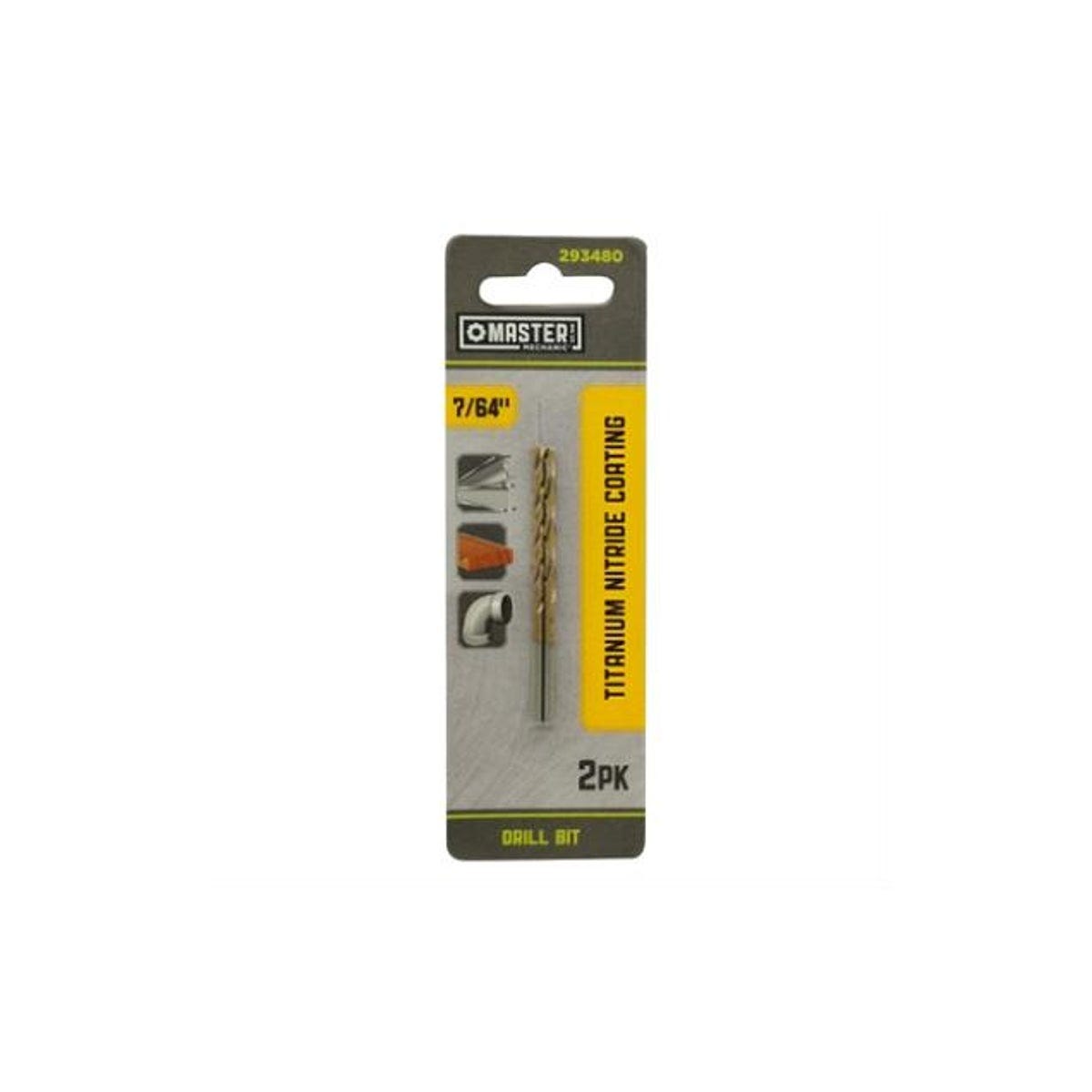 Master Mechanic 7/64 x 2-5/8 In. High-Speed Steel Titanium Nitride Coated Drill Bit