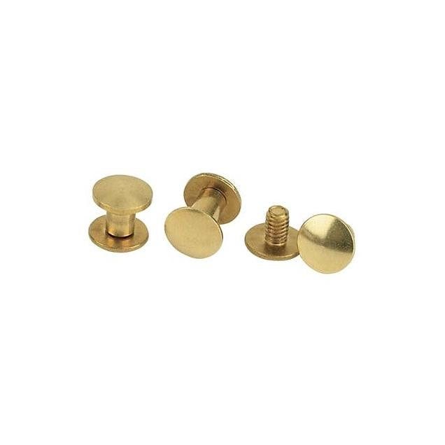 Weaver Leather 6-Pack Brass Chicago Screws Weaver Leather 6-Pack Brass Chicago Screws