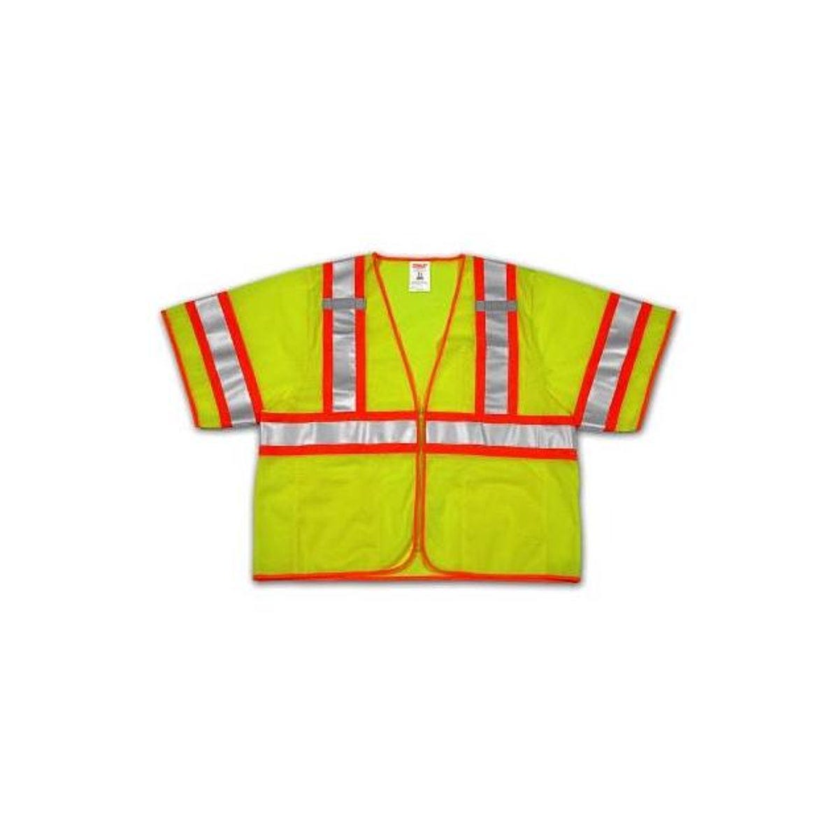 Tingley Job Sight L/XL Hi-Viz Lime/Yellow Polyester Mesh Safety Vest