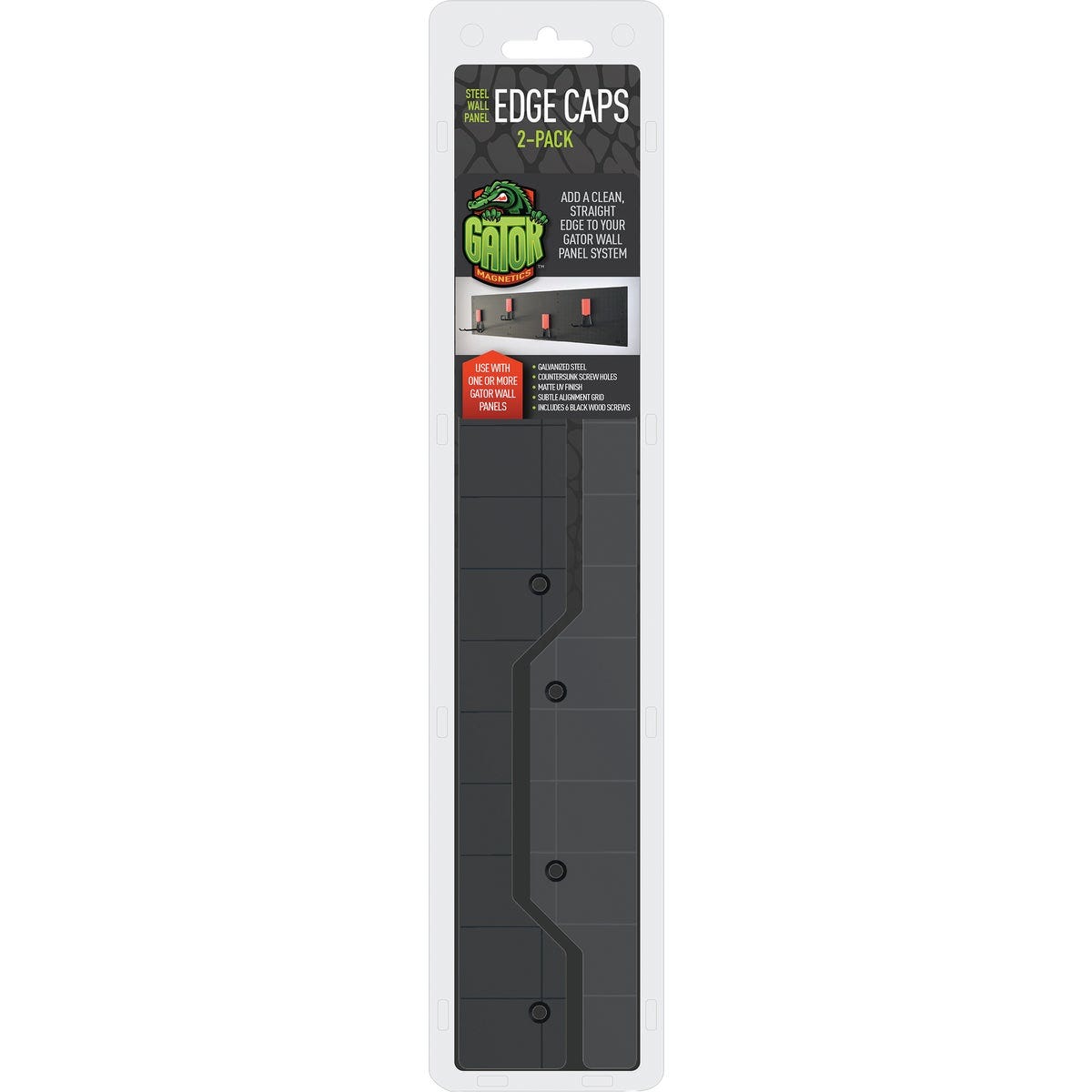 Gator Magnetics 1.5 x 12 Black 16-Gauge Galvanized Steel Wall Target Edge Cap (2-Pack) Gator Magnetics 1.5 x 12 Black 16-Gauge Galvanized Steel Wall Target Edge Cap (2-Pack)