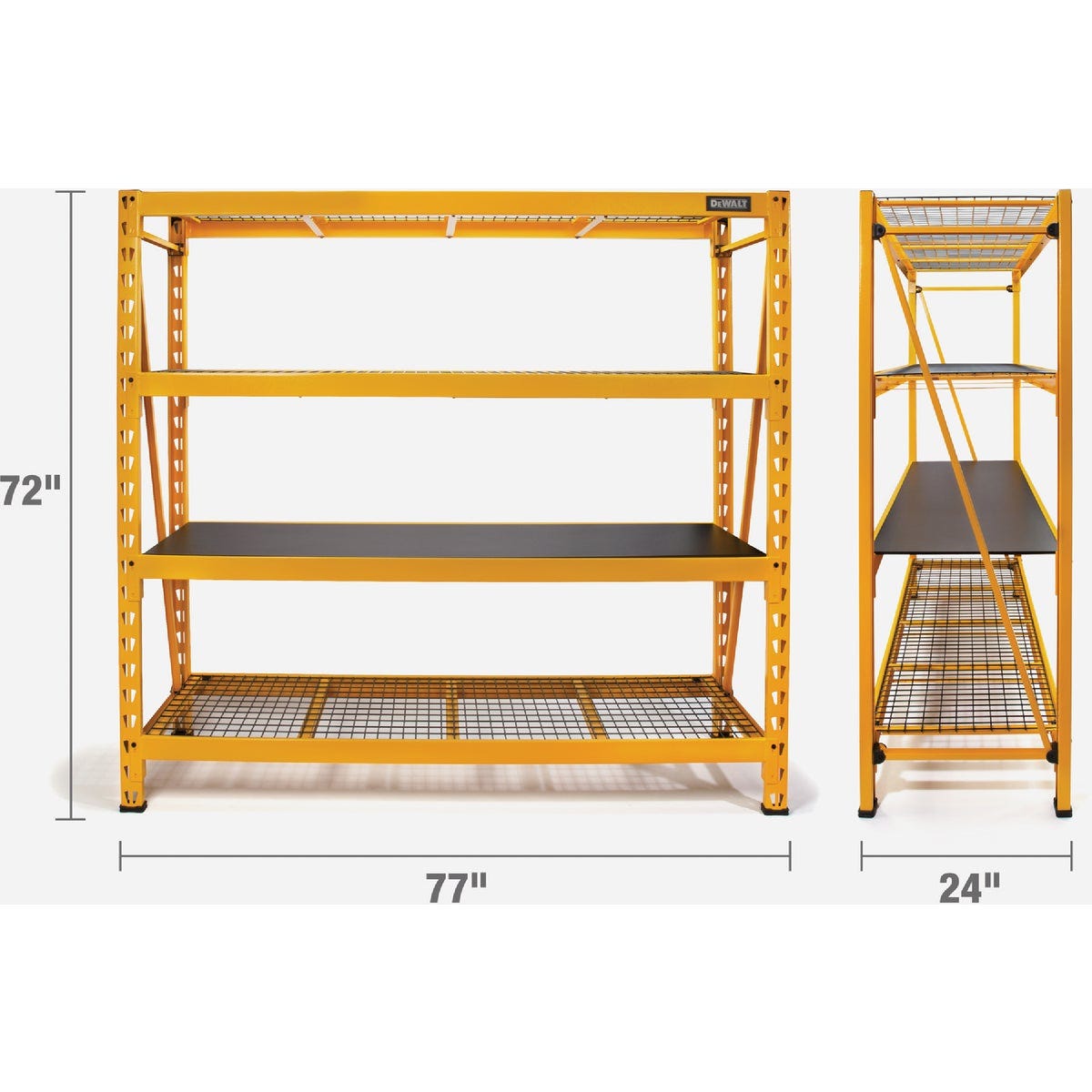 DEWALT 72 In. H x 24 In. D 4-Shelf Industrial Storage Rack - photo 6