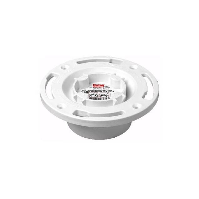 Oatey 3 or 4 In. Long-Pattern Flange Schedule 40 DWV PVC Pipe Fitting