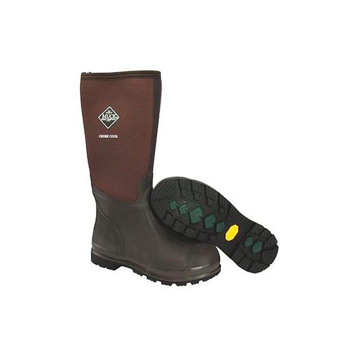 The Original Muck Boot Company Unisex Size 10 Men/11 Women Brown Chore Cool High Work Boots