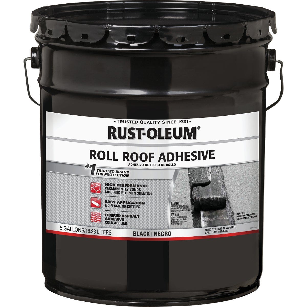 Rust-Oleum 5 Gal. Roll Roof Adhesive, Black - photo 2 Rust-Oleum 5 Gal. Roll Roof Adhesive, Black - photo 2