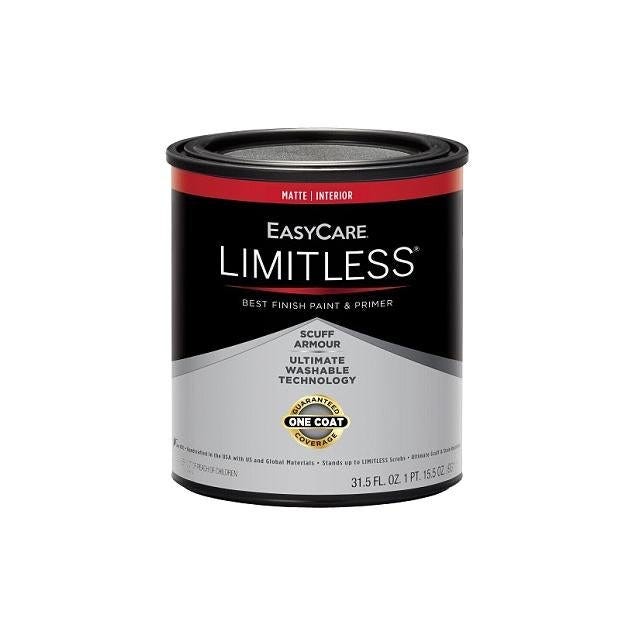 EasyCare Limitless 1 Qt. Pastel Base Matte Acrylic Latex Interior Paint & Primer