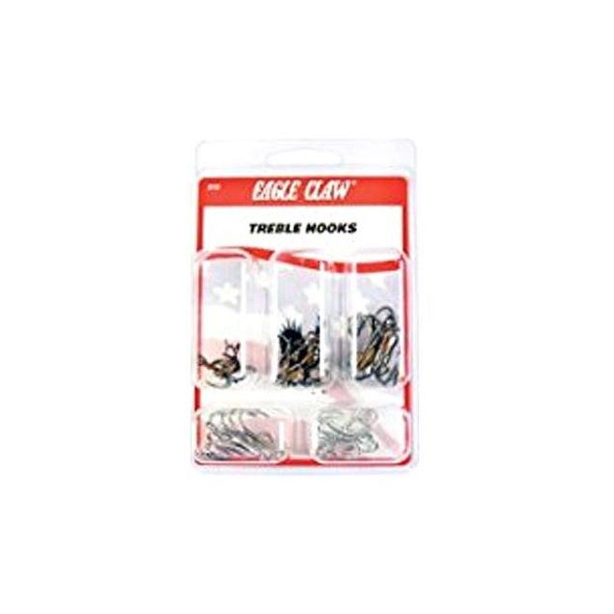 Eagle Claw Short Shank Treble Fish Hook Assortment (25-Piece)
