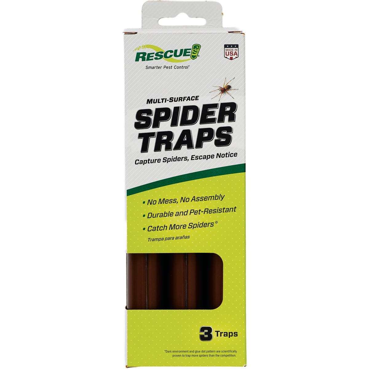 Rescue Indoor Glue Spider Trap (3-Pack)