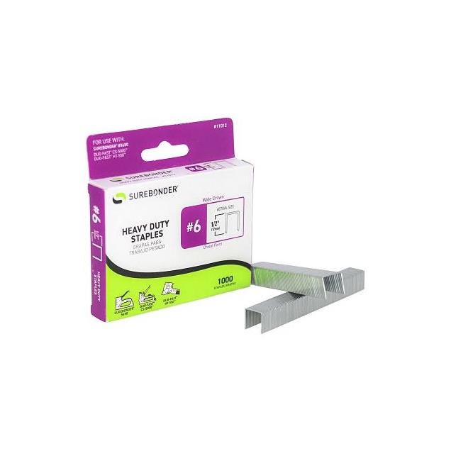 Surebonder 1/2 In. #6 Heavy-Duty Staple (1000-Pack)