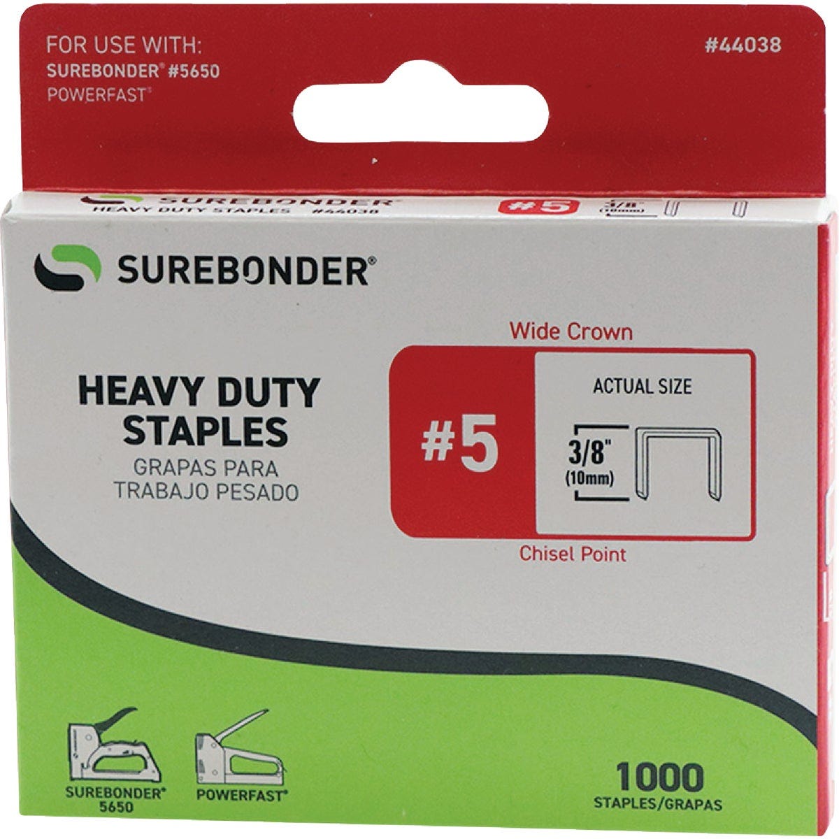 Surebonder 3/8 In. Wide Crown Staple (1000-Pack) - photo 3 Surebonder 3/8 In. Wide Crown Staple (1000-Pack) - photo 3