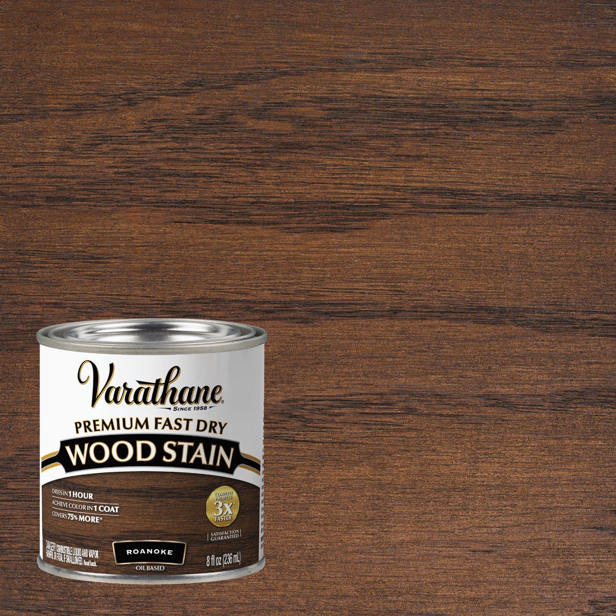 Varathane Roanoke Premium Fast Dry Interior Wood Stain, 1/2 Pt. Varathane Roanoke Premium Fast Dry Interior Wood Stain, 1/2 Pt.