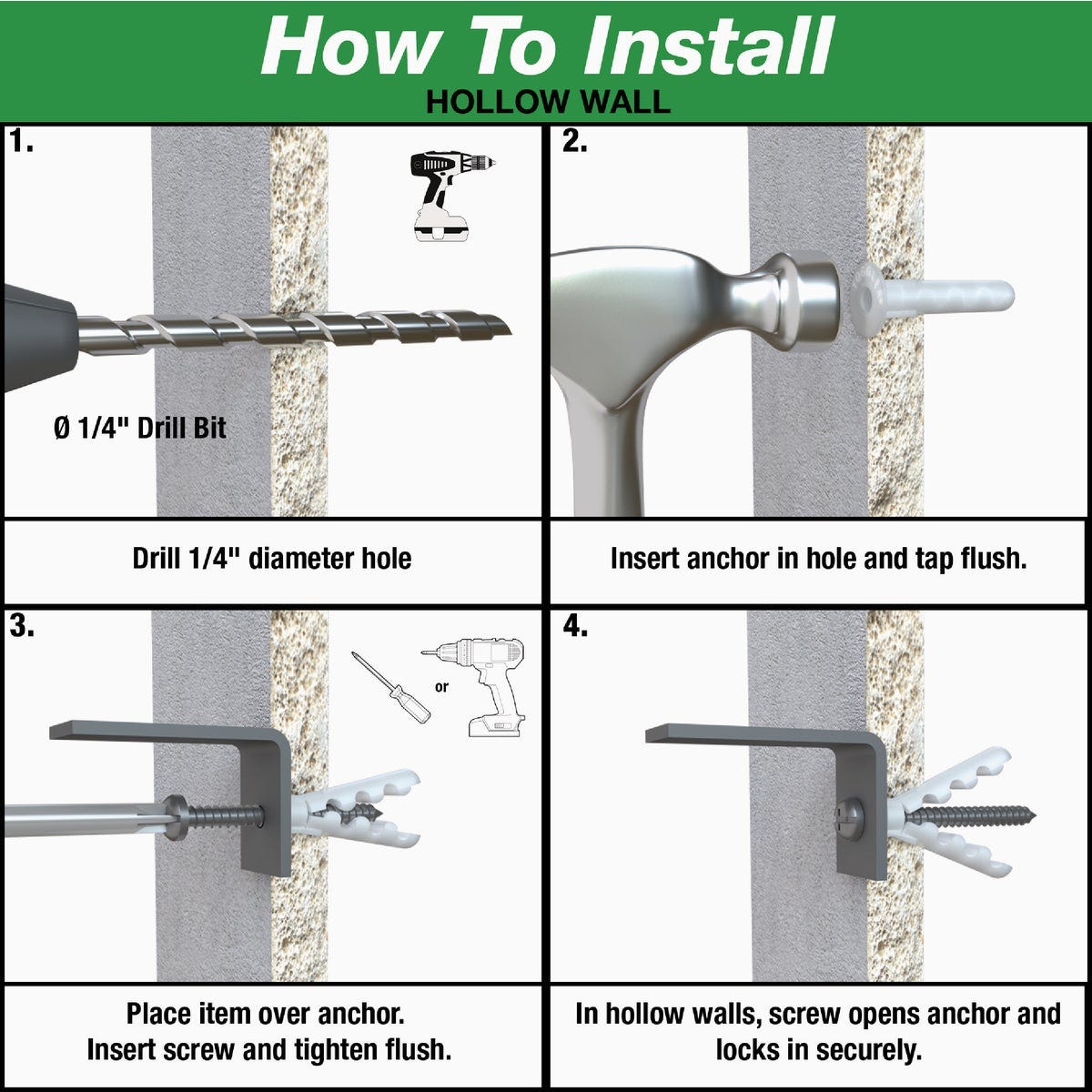 Toggler Alligator #10 x 1/2 In. Concrete & Drywall Anchors (20-Count) - photo 5 Toggler Alligator #10 x 1/2 In. Concrete & Drywall Anchors (20-Count) - photo 5